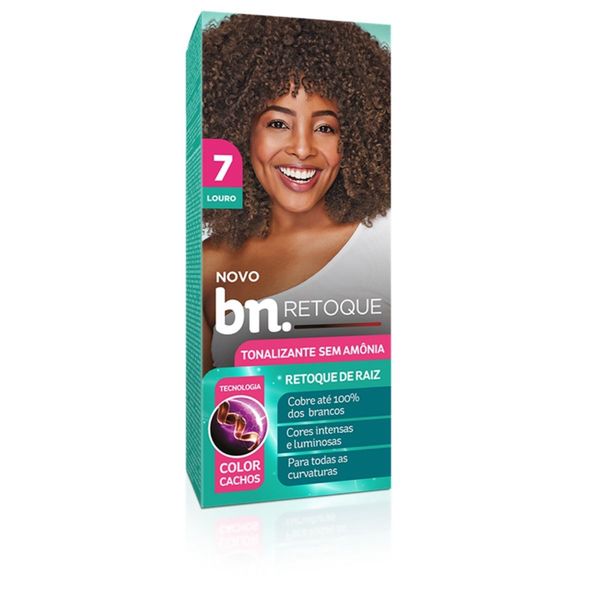 Tonalizante Louro 7.0 Sem Amônia 90g | bn.Cachos